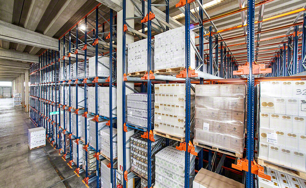 Genta’s racks can hold up to 7,000 pallets